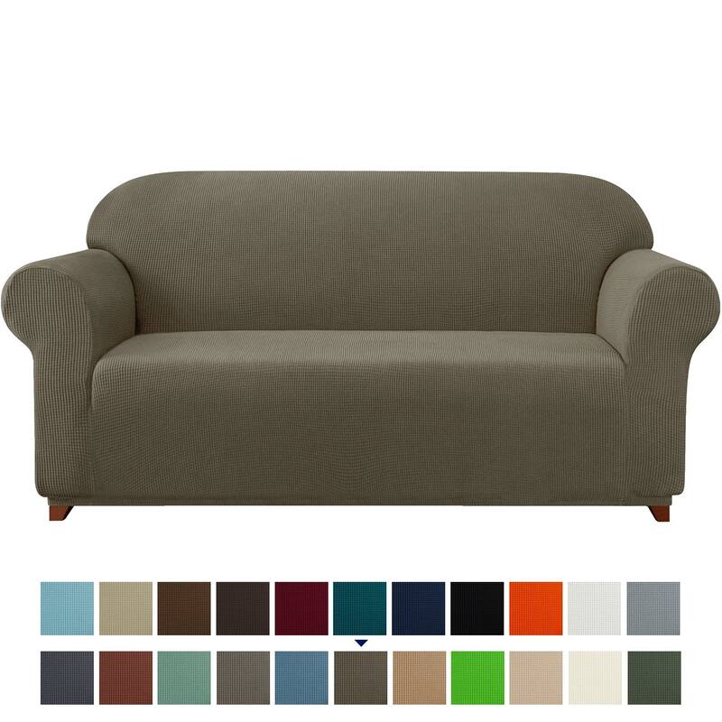 Subrtex 1-Piece Sofa Cover Stretch Soft Couch Loveseat Slipcover