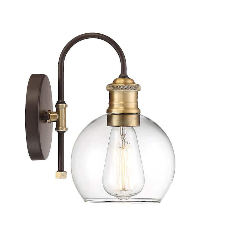 Meridian M50040 10" Tall Outdoor Wall Sconce with Globe Shade