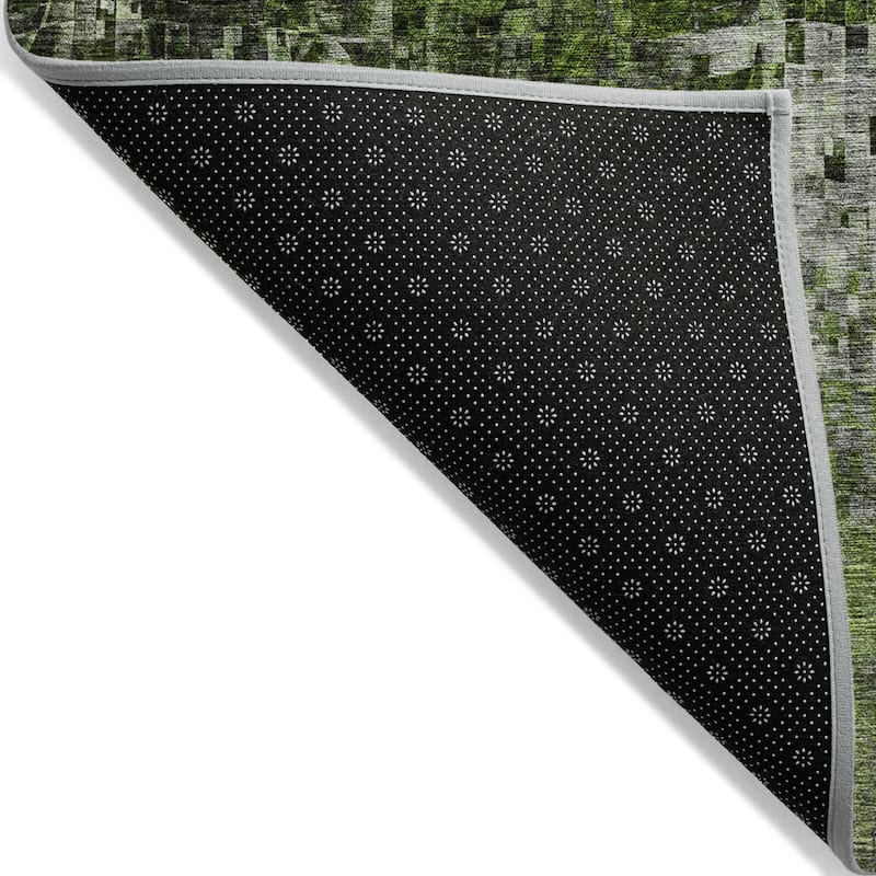 HomeRoots Abstract Transitional Rectangle Outdoor Rug