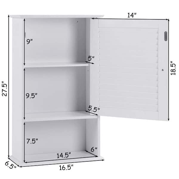 27 5 H Wall Hanging Bathroom Storage Cabinet 28795193 Wall Hanging Bathroom Storage Cabinet