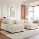 preview thumbnail 110 of 153, 118.4"W Plush Modular Sectional Sofa with Pillows White - Symmetrical