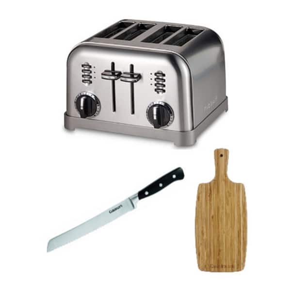 Cuisinart 4-Slice Metal Classic Toaster w/ Cutting Board & Bread