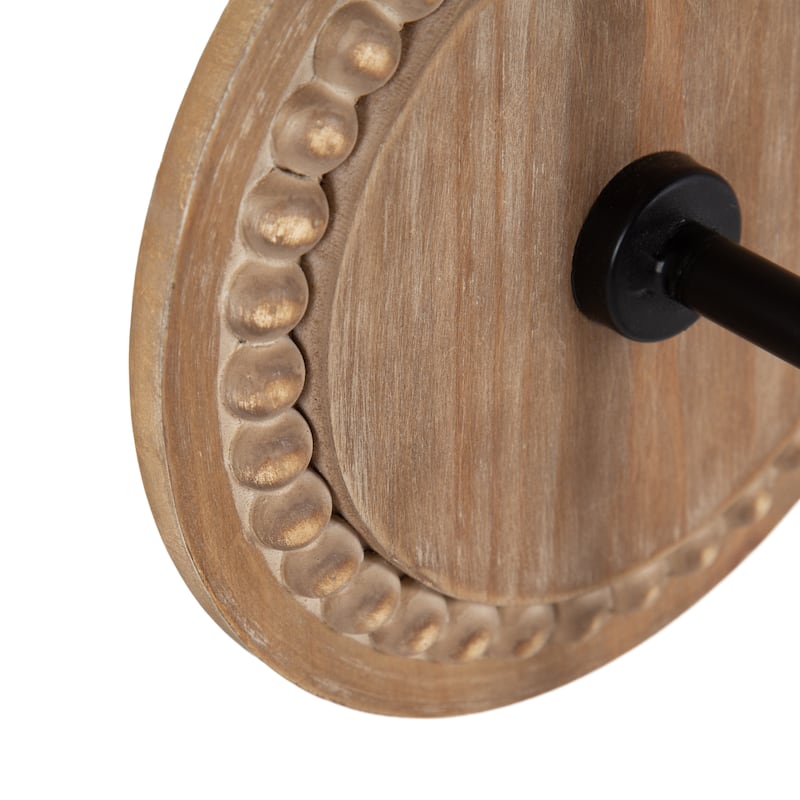 Kate and Laurel Letta Wood/Metal Sconce