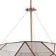 preview thumbnail 10 of 10, Euclid Mercury Glass/ Brass Mid-Century Modern Pendant Light