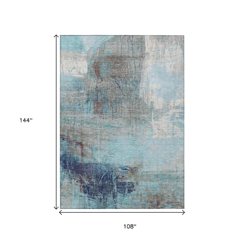 HomeRoots Abstract Transitional Rectangle Outdoor Rug