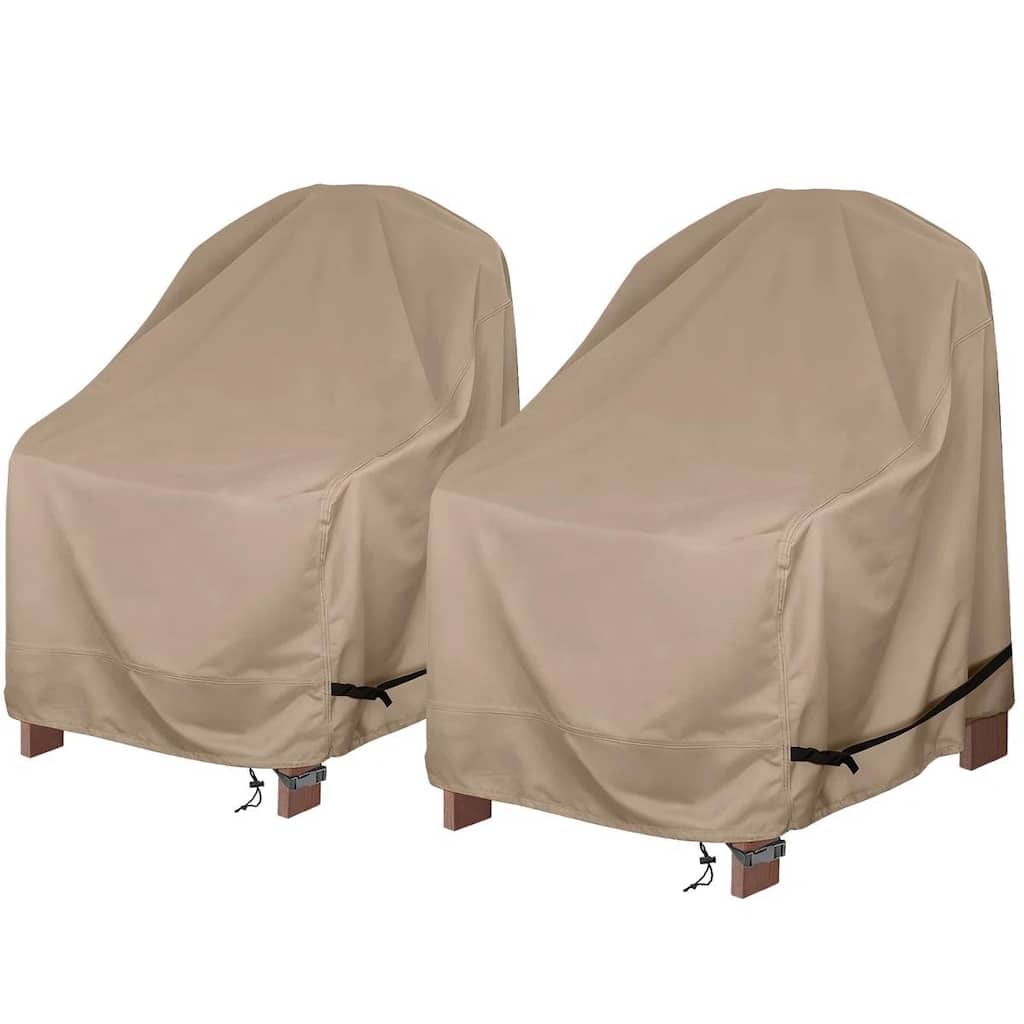 Waterproof & UV-Resistant Heavy-Duty Patio Chair Covers (Set of 2) - All-Weather Protection & Easy to Clean