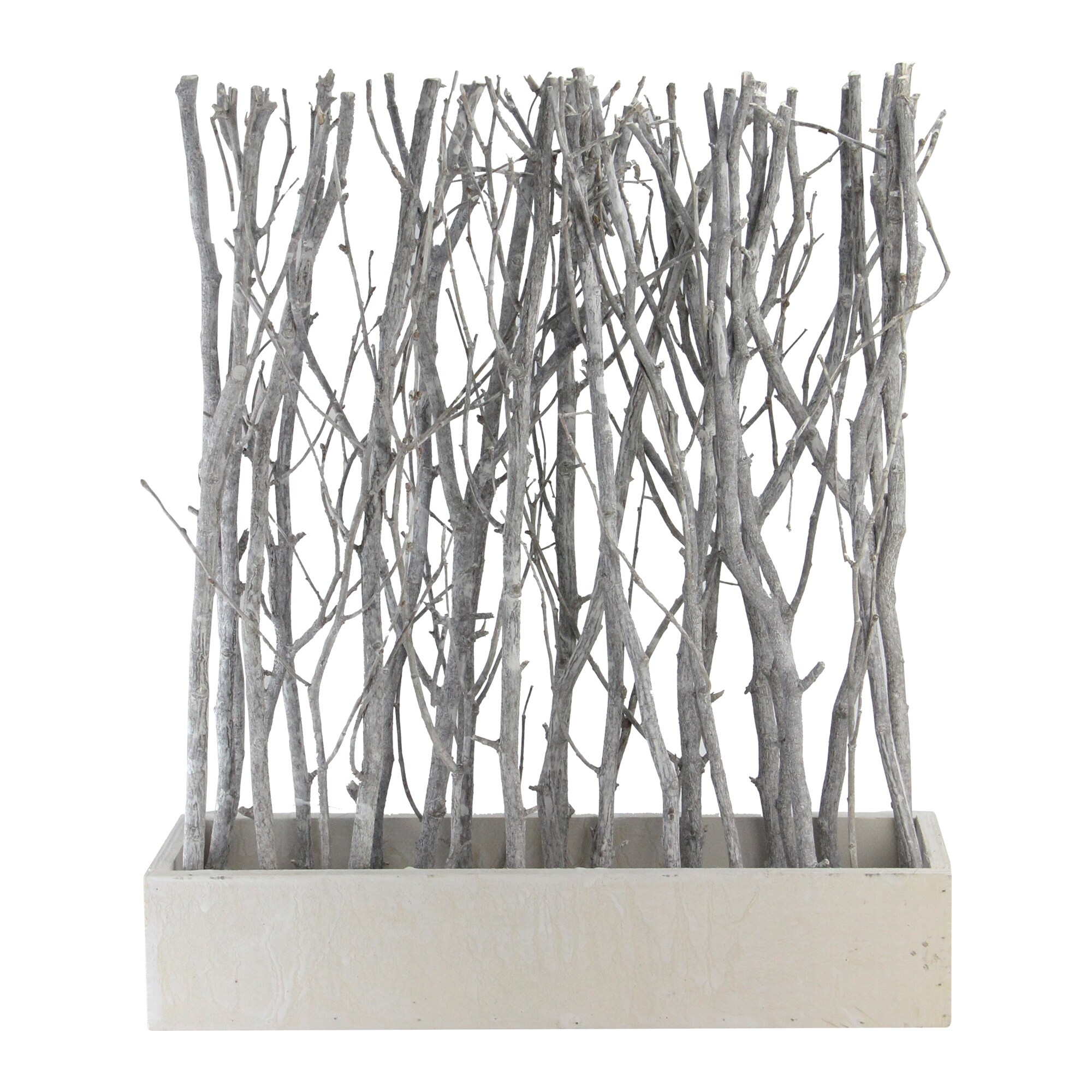 Shop 18 5 Standing Birch Branch Bouquet In Rustic White Box Table