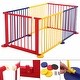 preview thumbnail 3 of 3, Household 6 Panel Baby Playpen Kids Safety Play Center Yard Play Fence - Multi