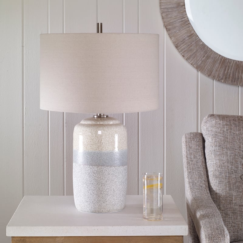 Uttermost Pinpoint Specked Table Lamp - 25"H,   Shade 10"H x 16"Dia.