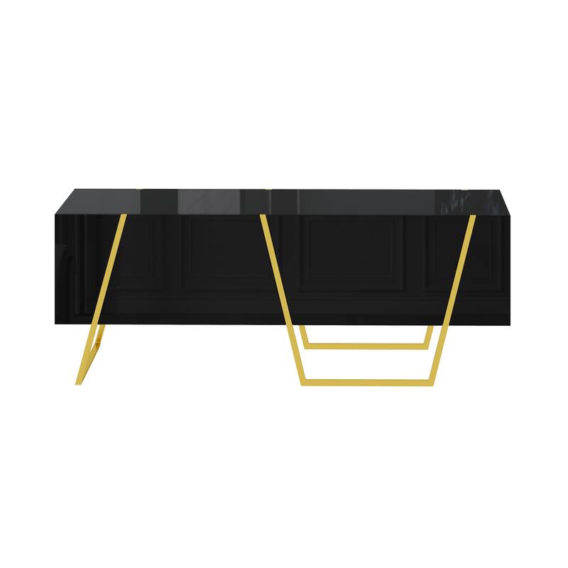 Modern Rectangular High Gloss Coffee Table