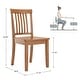 preview thumbnail 13 of 13, Wilmington II 48-Inch Rectangular Oak Finish 5-Piece Dining Set by iNSPIRE Q Classic