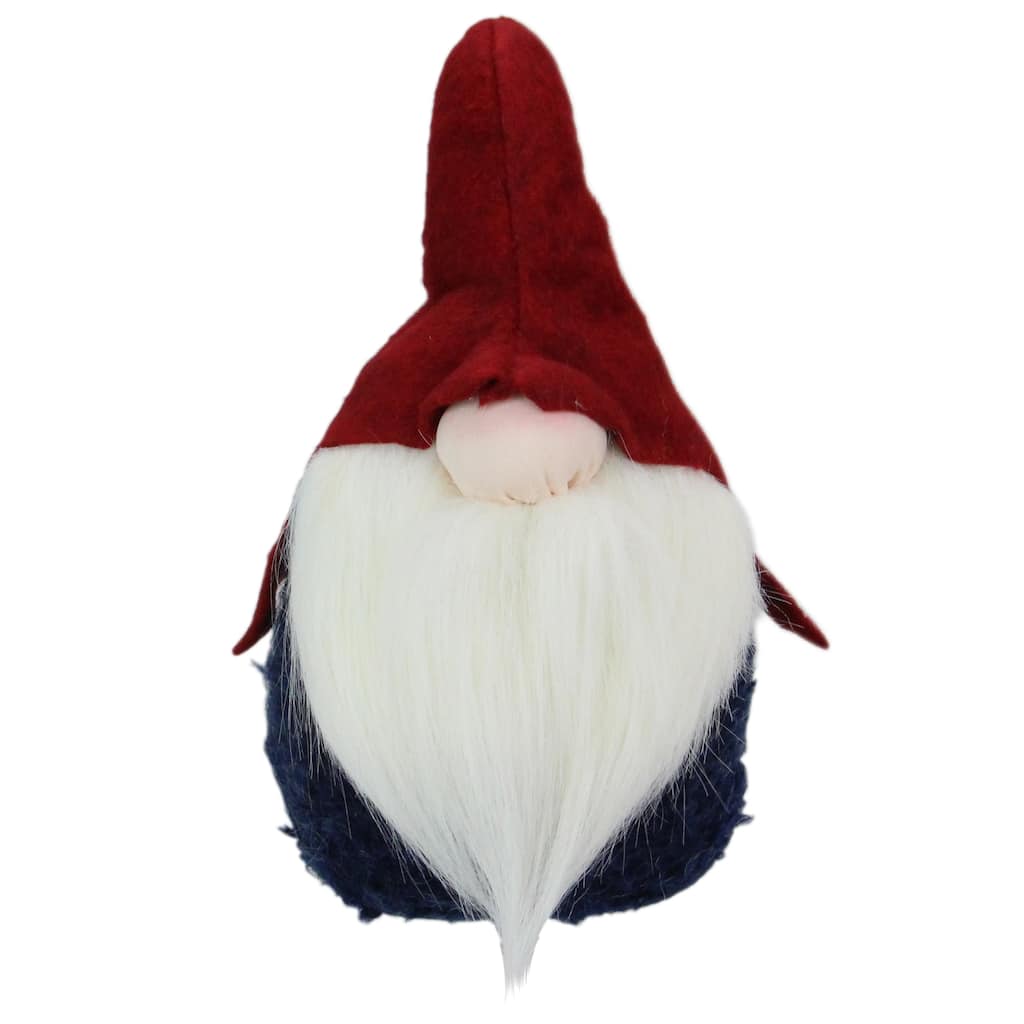 Portly Gnome with Hat Christmas Figurine - 10"