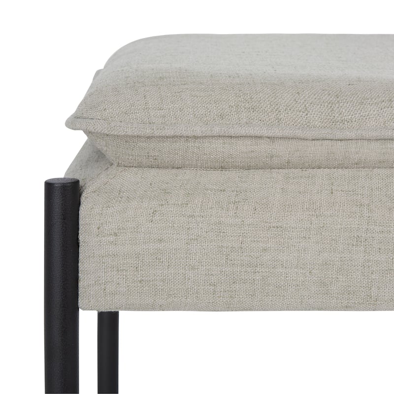 SAFAVIEH Kara 19-inch Cushioned X-Bench - 50" W x 13.5" L x 19" H - 50" W x 13.5" L x 19" H
