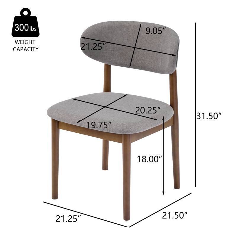 Christopher Knight Home - Liora Upholstered Dining Chair Set with Matching Table for Modern Dining Spaces
