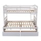 preview thumbnail 41 of 43, Multi-function Twin over Full Bunk Bed With Storage Drawers,Sturdy Frame For Bedroom