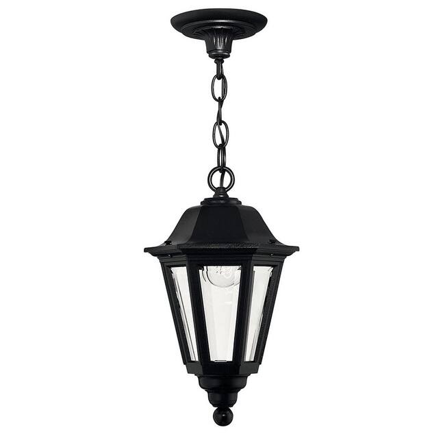 Hinkley Lighting 1 Light Outdoor Lantern Pendant from the Manor House - Black