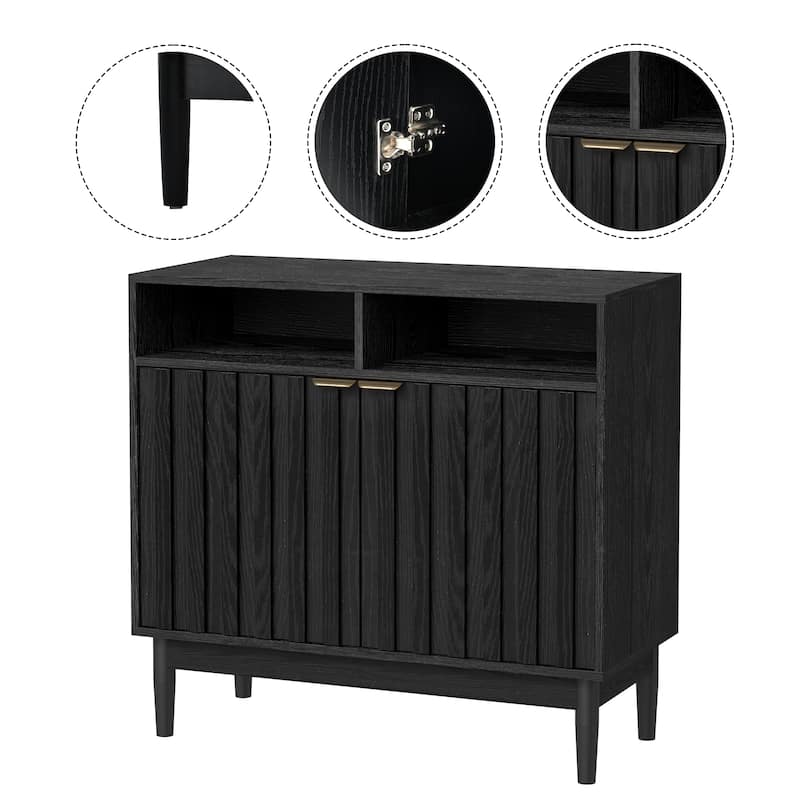 34 in. Buffet with Adjustable Shelves