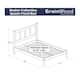 Grain Wood Furniture Shaker Solid Wood Panel Platform Bed