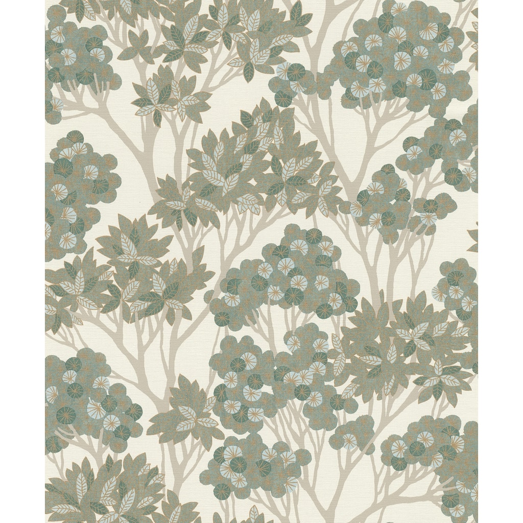 Rasch Stickley Green Tree Wallpaper