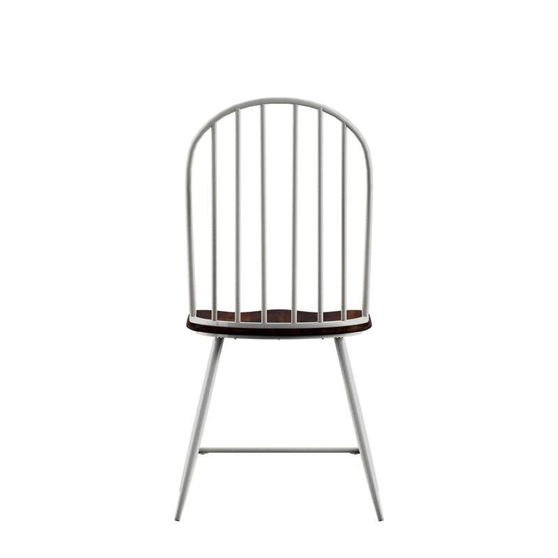 Belita Two-Tone Metal and Wood Spindle Back Dining Chairs (Set of 4) by iNSPIRE Q Modern