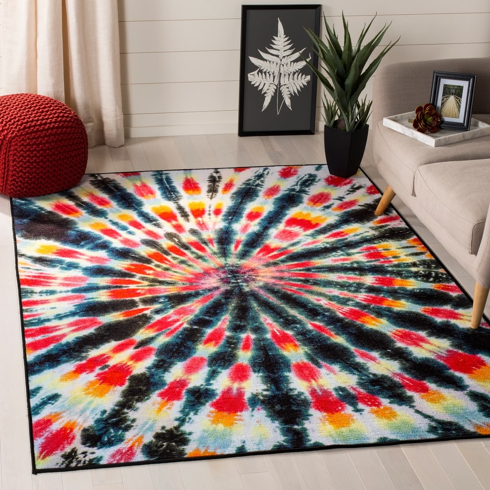 SAFAVIEH Paint Brush Machine Washable Slip Resistant Tawnee Tie