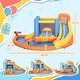 preview thumbnail 5 of 13, Outsunny 5-in-1 Kids Inflatable Bounce House Jumping Castle with Water Pool, Slide, Climbing Walls, & 2 Water Guns