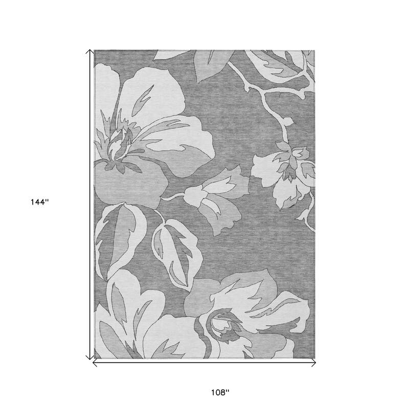 HomeRoots Floral Transitional Rectangle Outdoor Rug