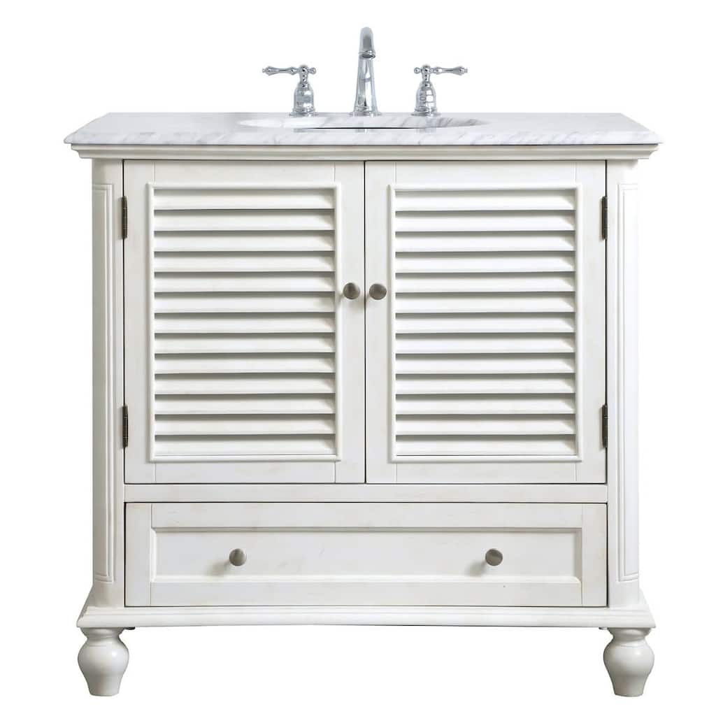 Elegant Lighting VF30536 Rhodes 36" Free Standing Single Basin Vanity