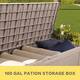 Lacoo 100-120 Gallon Patio Storage Box All Weather Plastic Deck Box