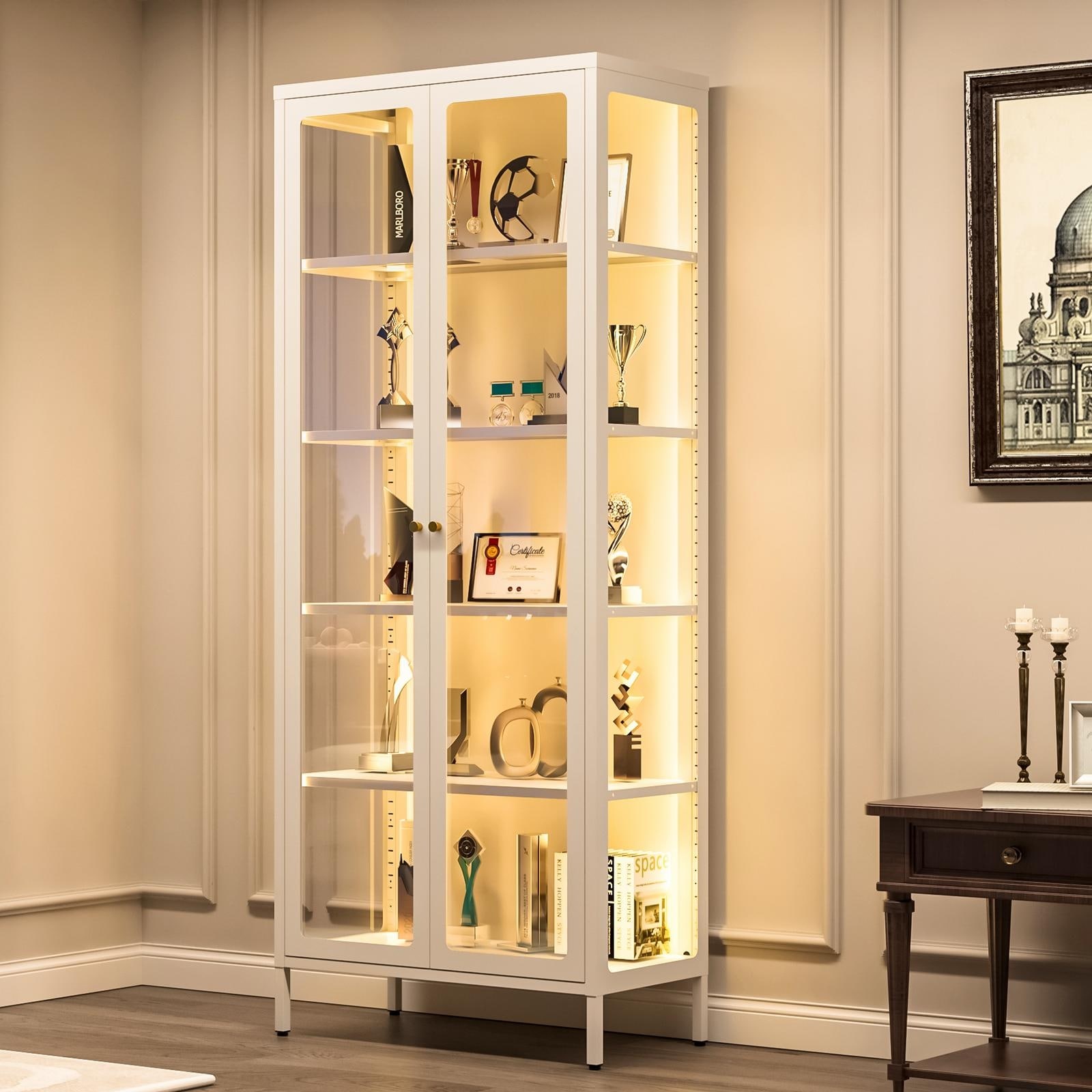 Tribesigns 5-Tier Industrial Large Open Bookcase Bookshelf