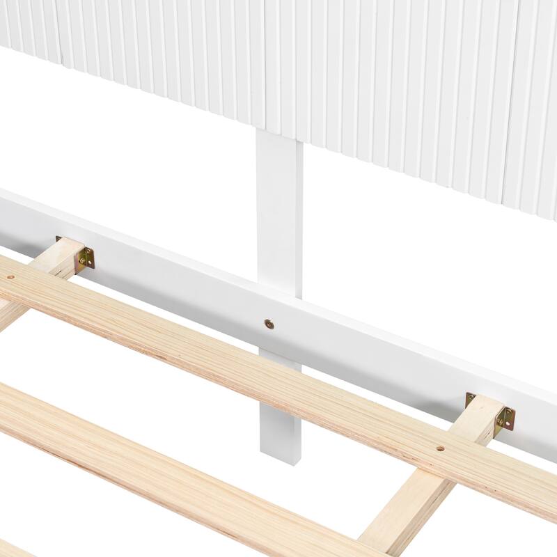 Christopher Knight Home - Brookhaven Modern Wooden Panel Bed with Vertical Slat Headboard