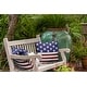 preview thumbnail 3 of 1, July 4th USA Flag Indoor/Outdoor Throw Pillow