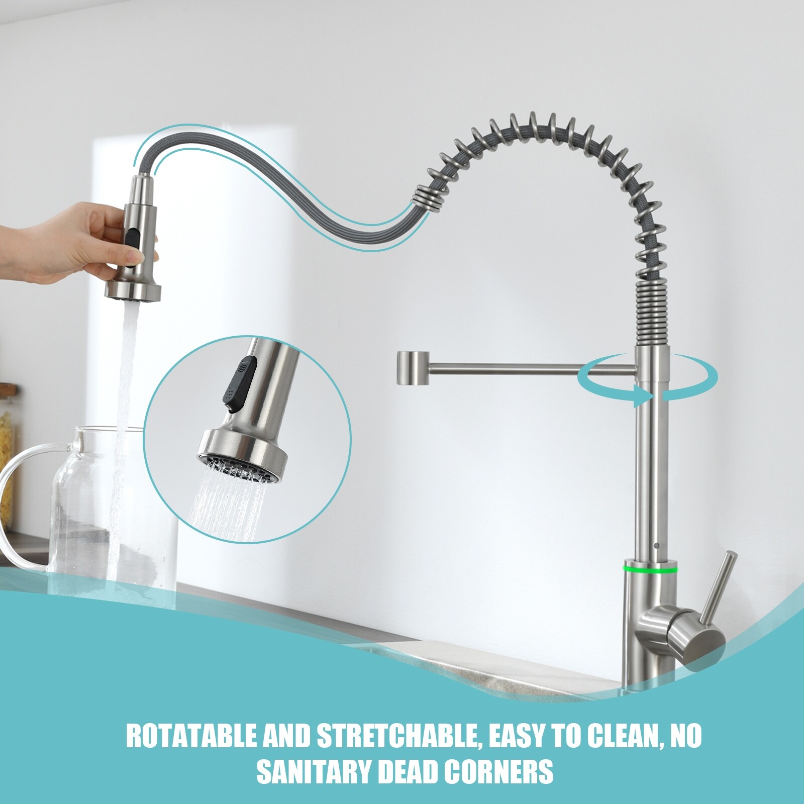 YK*☻ Ktaxon Small Bathroom Floor Cabinet, MDF White, Freestanding