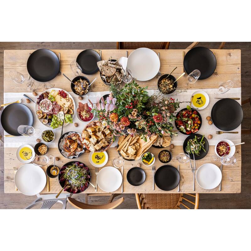 over&back Coupe Semi-Matte Stoneware Tall Serving Bowl, 2.3qt