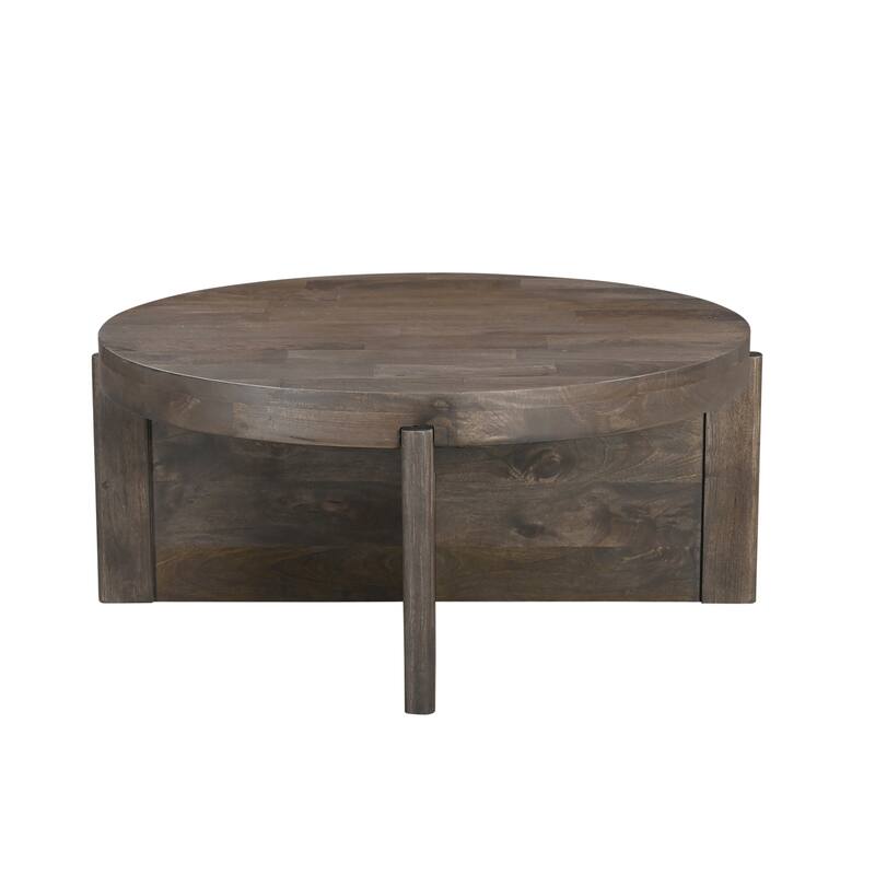 Milton Round Solid Wood Coffee Table