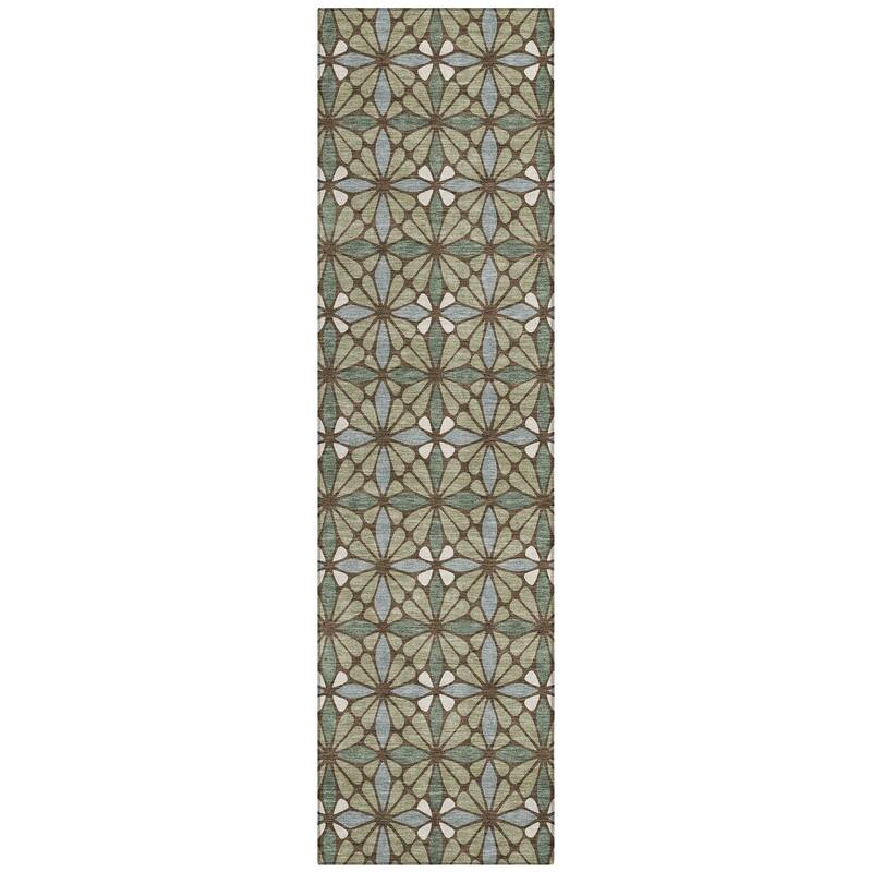 Machine Washable Indoor/ Outdoor Mosaic Pablo Chantille Rug