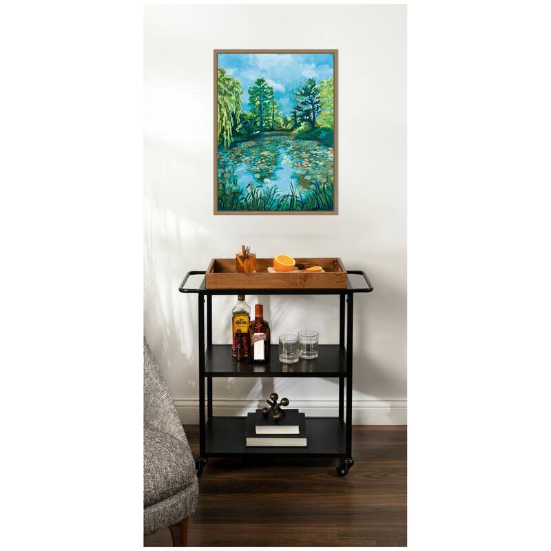 Kate and Laurel Botanical Garden by Lucia Gianello Framed Canvas Wall Art Print