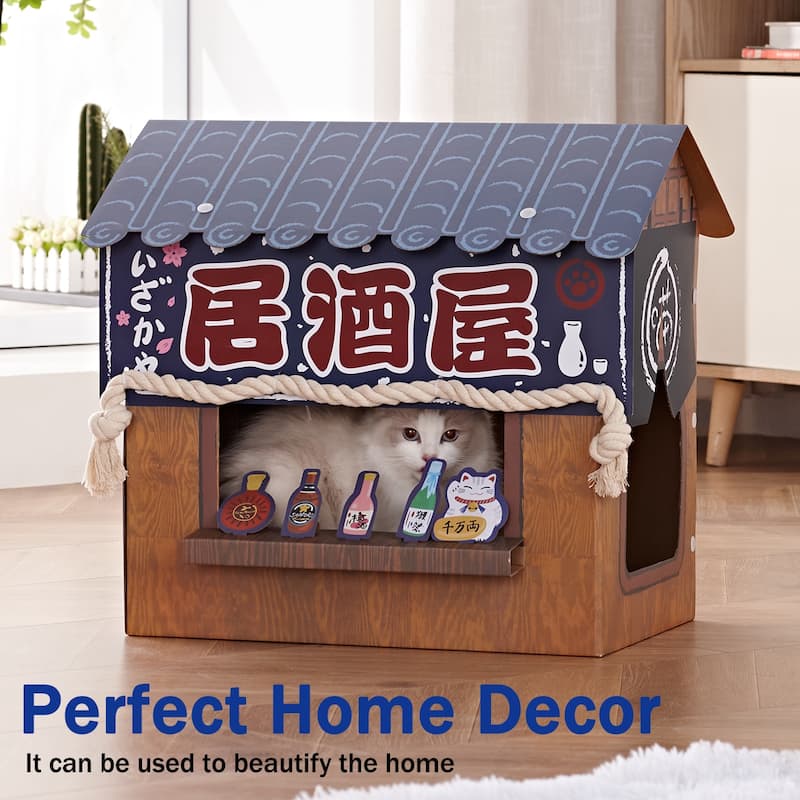 NATAZO Cat Scratcher Small Cat House