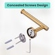 preview thumbnail 5 of 4, WOWOW Wall Mount Stainless Steel Single Arm Toilet Paper Holder