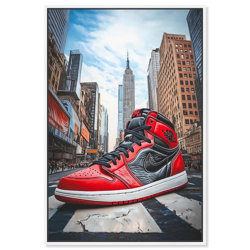 Sneaker of New York Canvas by Art Remedy - 30" x 45" - White