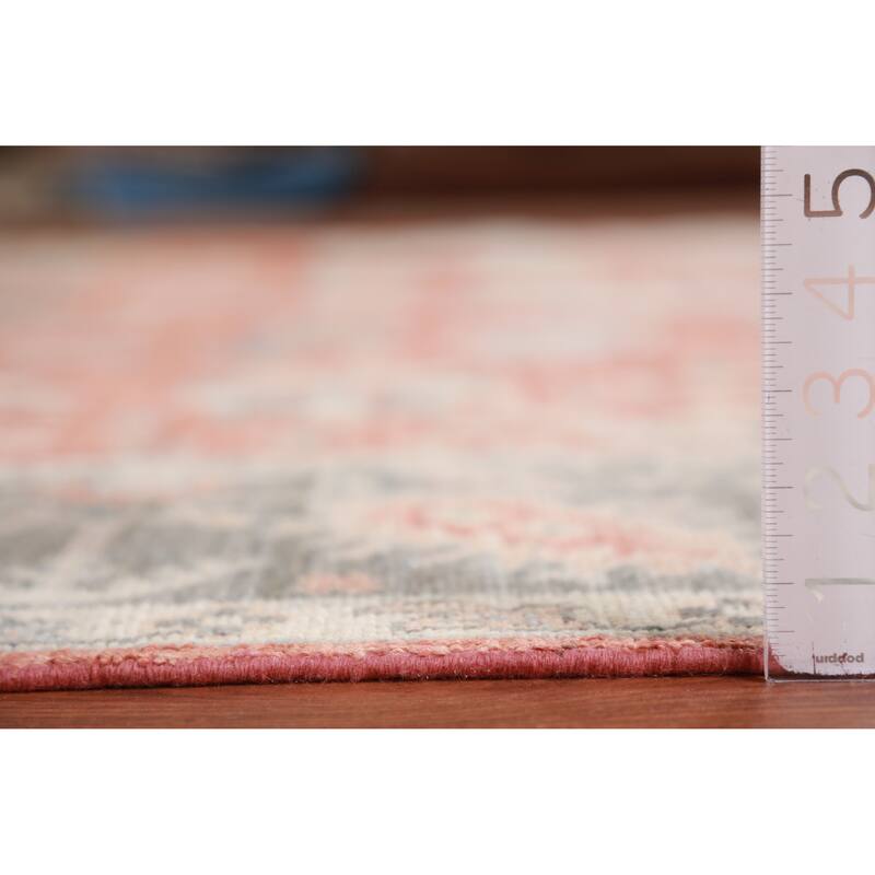 Hand Knotted Oriental 100% Wool Carpet Transitional All-Over Oranges & Rust Oushak Area Rug - 10' 2'' X 8' 3''