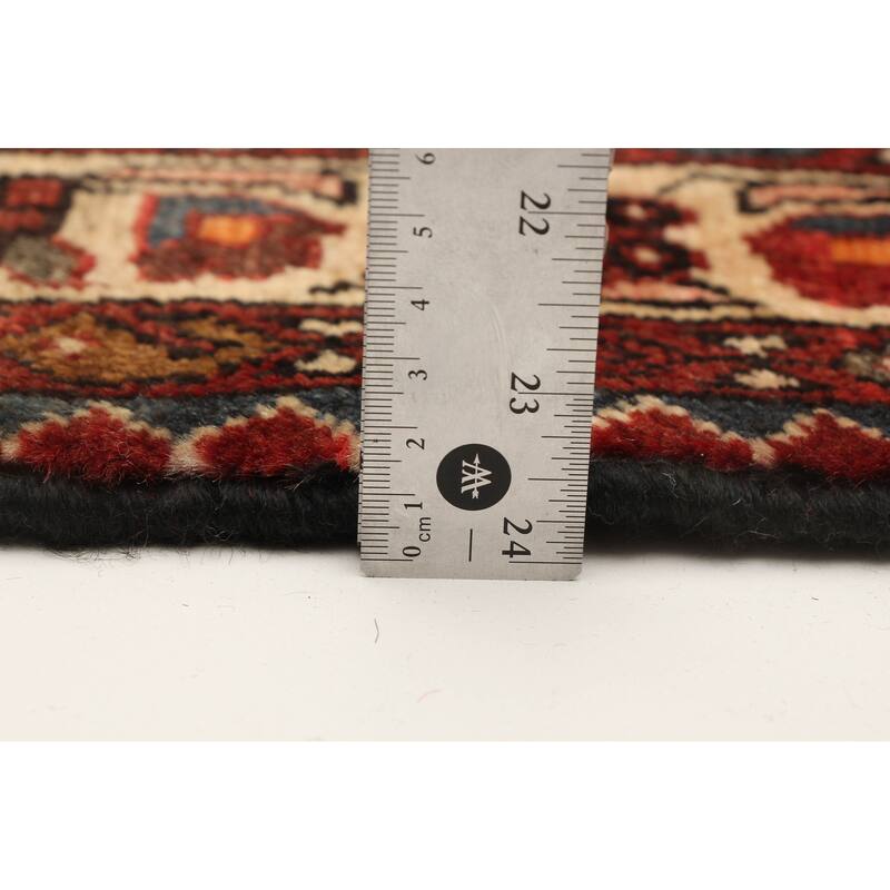 ECARPETGALLERY Hand-knotted Andelz Red Wool Rug - 3'6 x 9'9