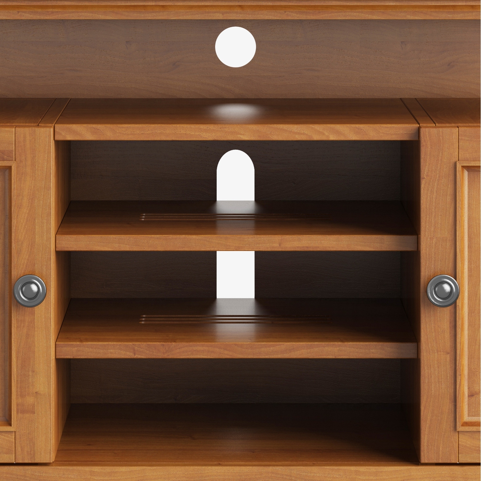 WYNDENHALL Halifax SOLID WOOD 54 inch Wide Transitional TV Media