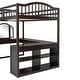preview thumbnail 31 of 52, Full Loft Bed with U-shaped Desk, Storage & Tri-fold Mirror - Stylish & Functional, Grey