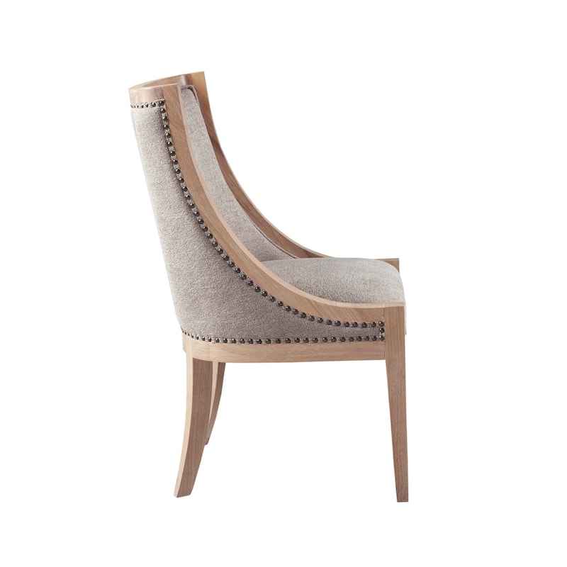 Martha Stewart Elmcrest Upholstered Dining Chair with Nailhead Trim