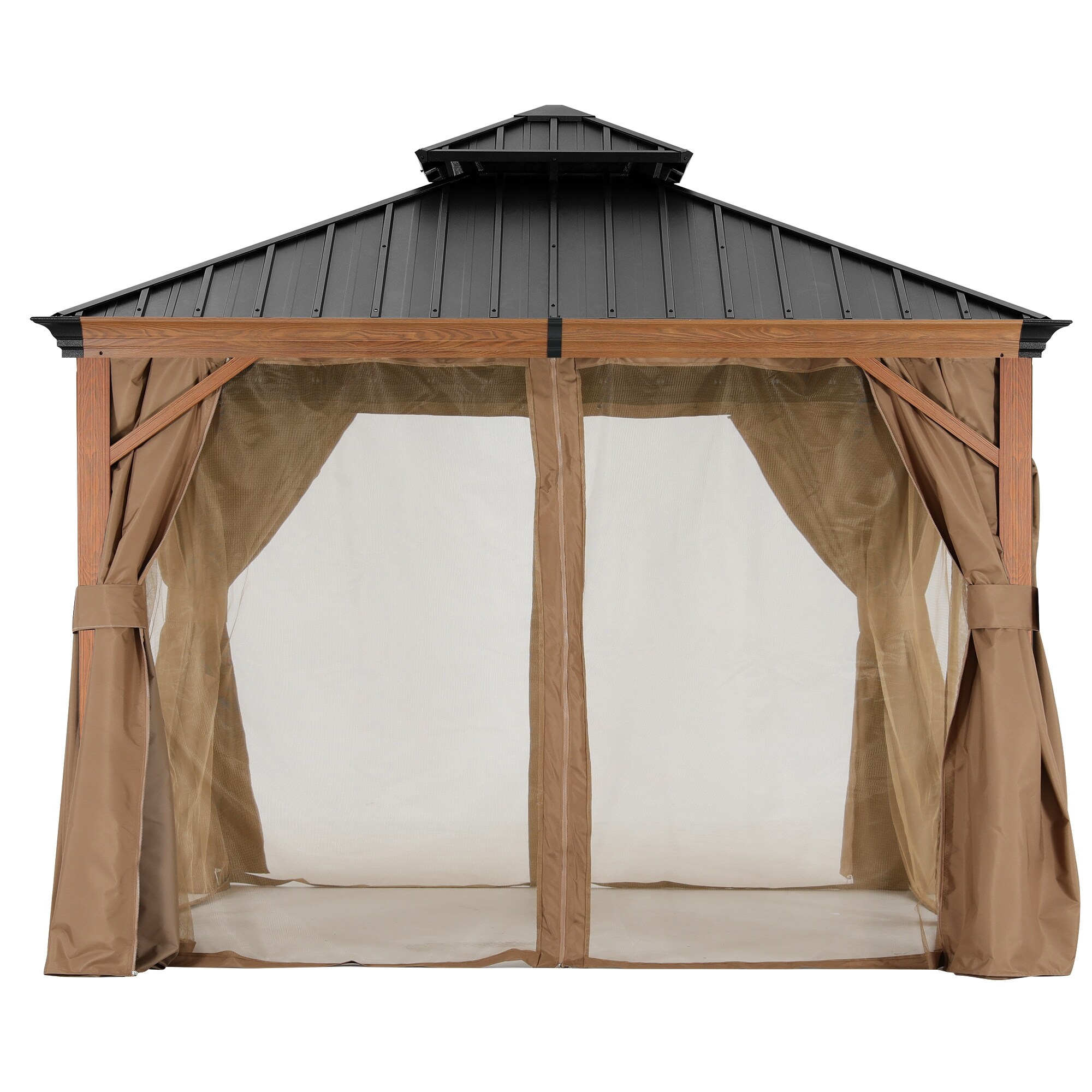 ABCCANOPY Outdoor Hardtop Gazebo with Galvanized Steel Double Roof Bed Bath Beyond 37573120