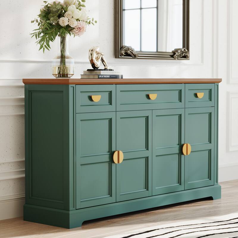 59'' W Sideboard with 3 Drawers, 4-Door Storage Cabinet