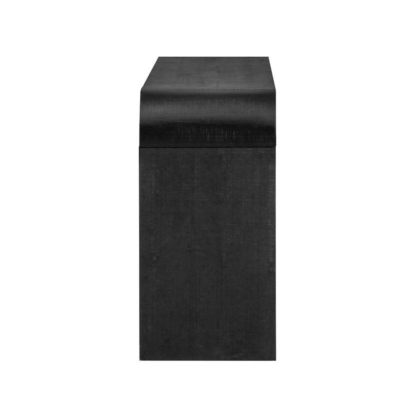 Versatile Sideboard with Woven Wood Slats and Solid Wood Veneer,Suitable for Entryway, Hallway, Living Room,Foyer,Corridor