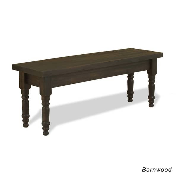 slide 2 of 5, Grain Wood Furniture Valerie Solid Wood Dining Bench Barnwood