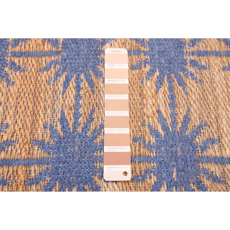 ECARPETGALLERY Flat-Weave Palas Denizli Tan Jute Kilim - 5'3 x 7'6